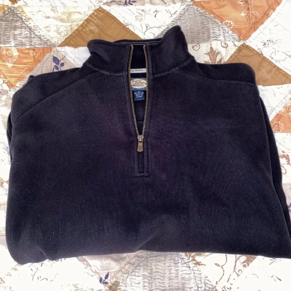 Tommy bahama 1/4 zip long sleeve sweater